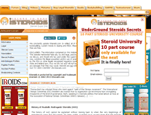 Tablet Screenshot of isteroids.com
